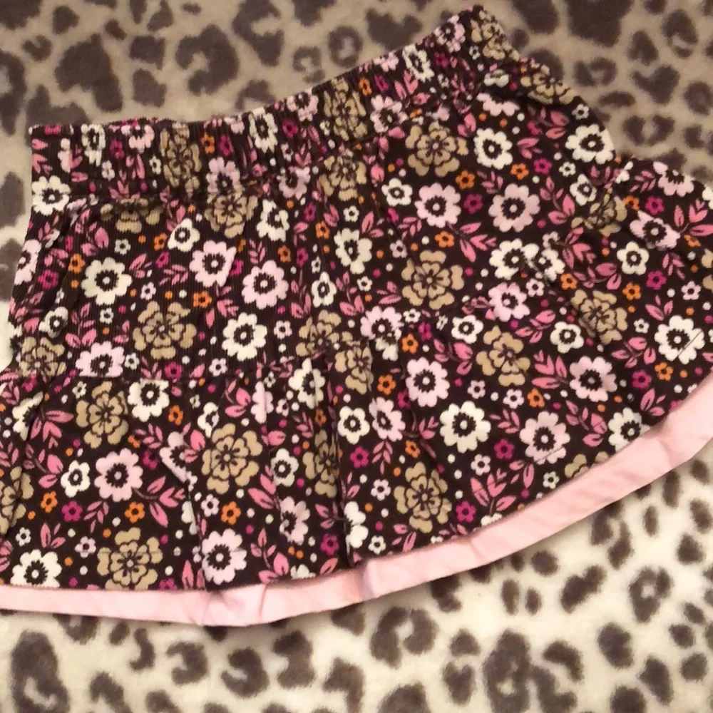 Carter’s Brown Floral Corduroy Skirt Size 24 months girls